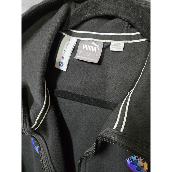 Puma Bmw Motorsport Women's  Zip Up Hoodie Black Size XL 599543 01 MSport *Flaw* - Picture 3 of 10